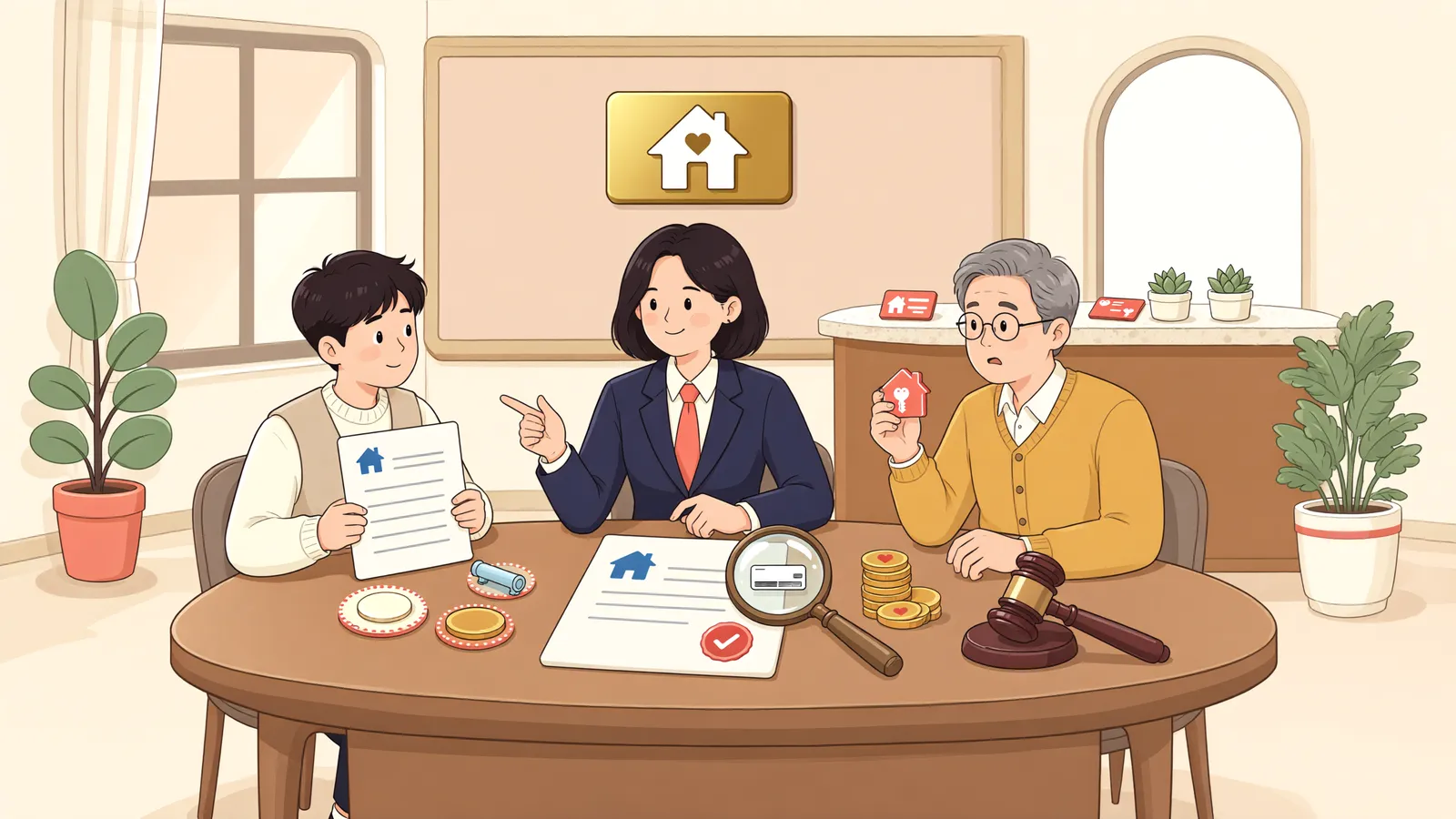 「식당 시설, 전세기간이 끝나면 꼭 철거해야 할까?」 상황을 그린 삽화