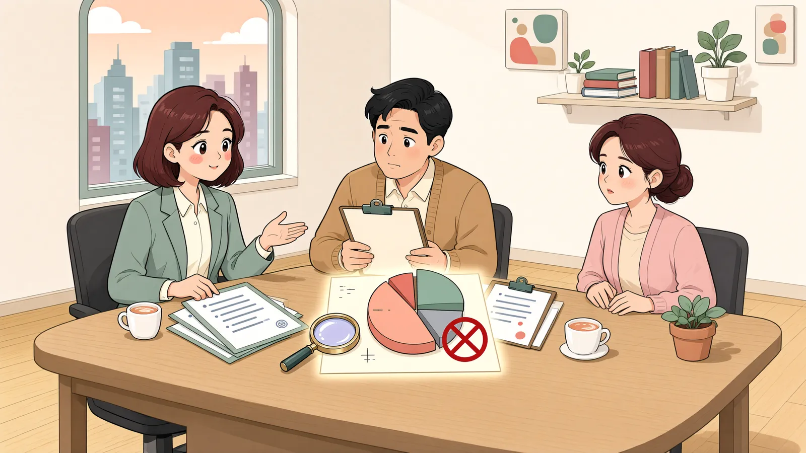 「배당요구를 놓친 가압류 채권자, 배당에서 빠질까?」 상황을 그린 삽화