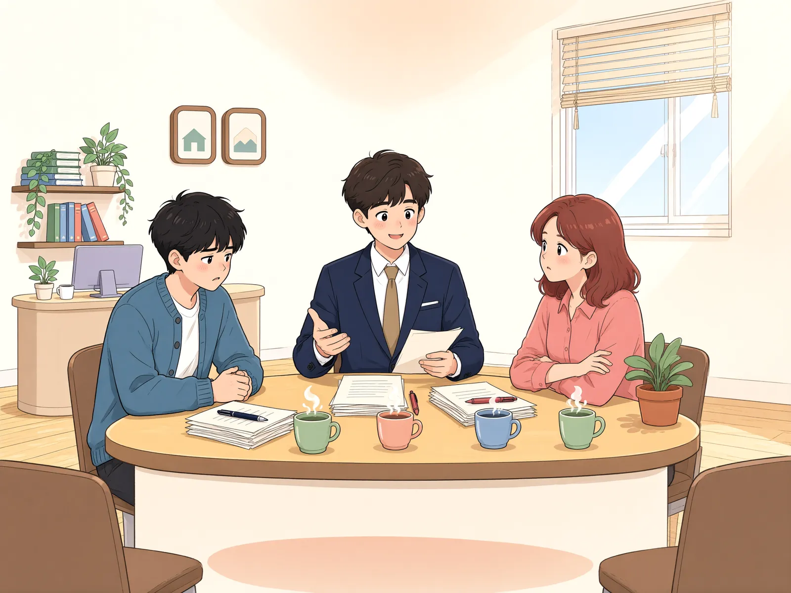 「소송 전에 만든 합의서, 불이행하면 바로 집행할 수 있을까?」 상황을 그린 삽화