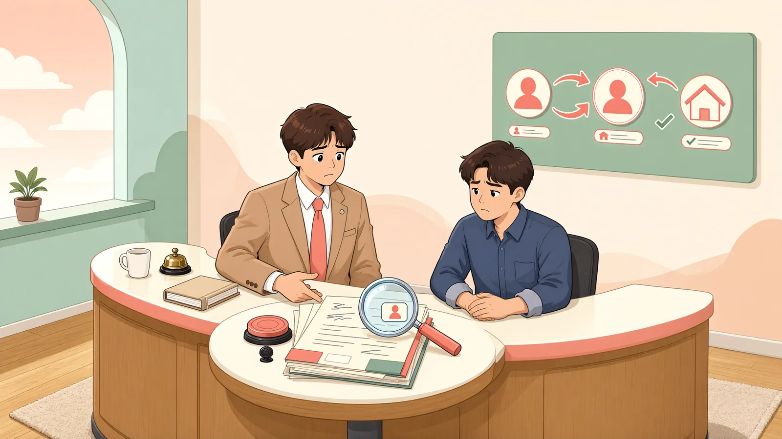 「근저당권자가 돈을 빌려준 사람과 달라도 될까」 상황을 그린 삽화