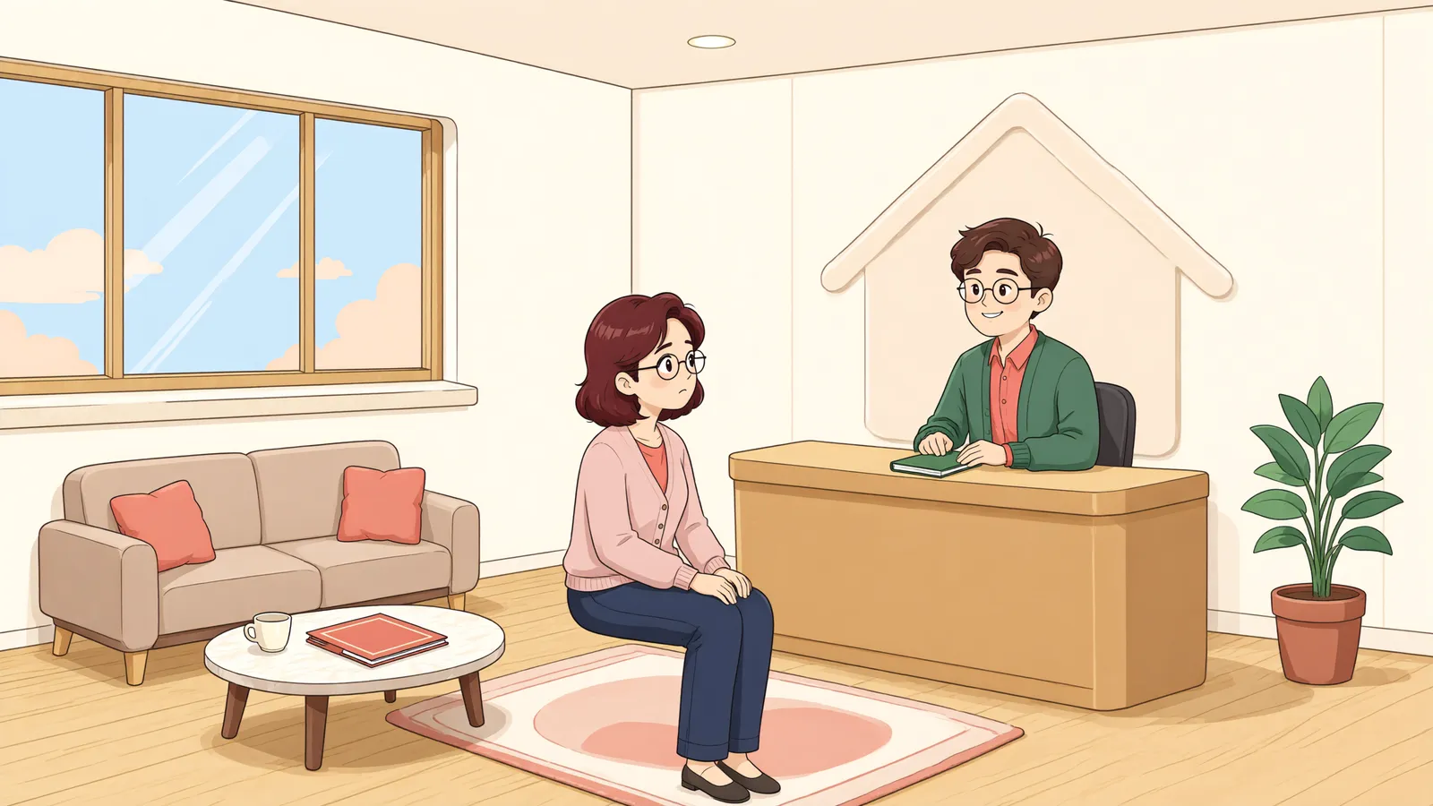 「수용재결이 확정된 뒤, 관리처분계획을 취소해 달라고 할 수 있을까」 상황을 그린 삽화