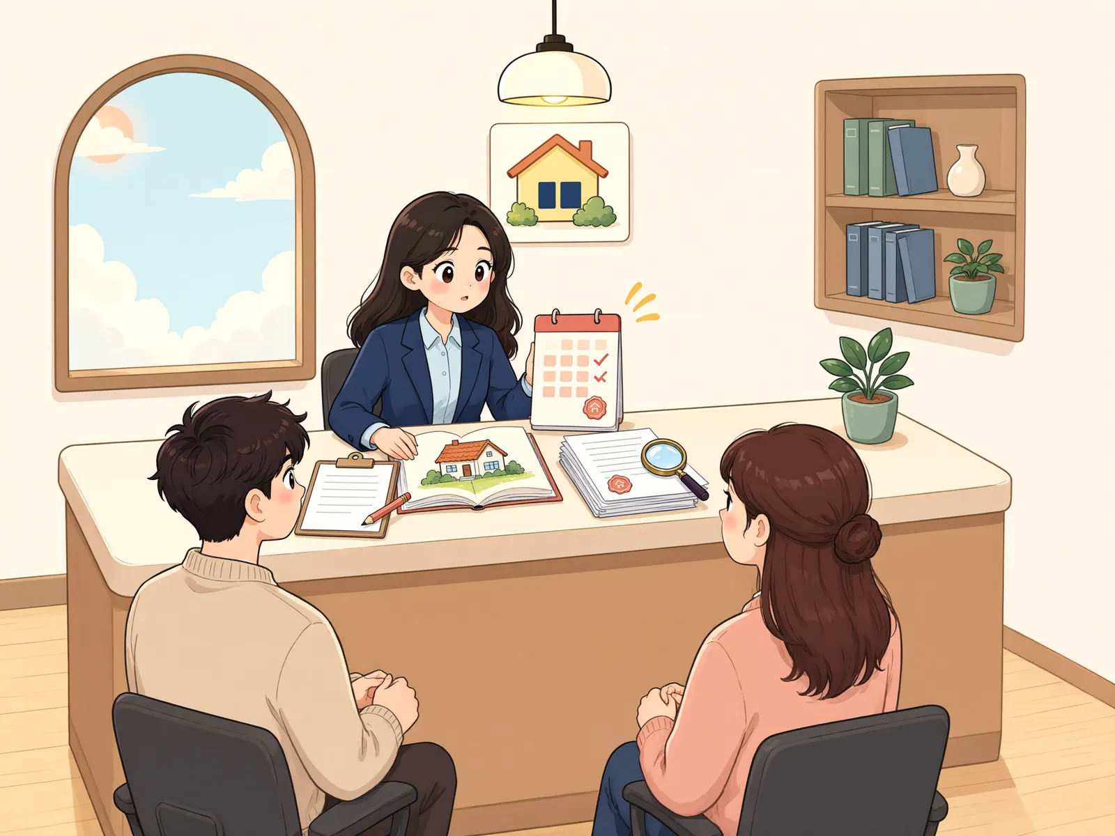 「기간이 끝난 전세계약, 등기는 뒤늦게 요구할 수 있을까?」 상황을 그린 삽화