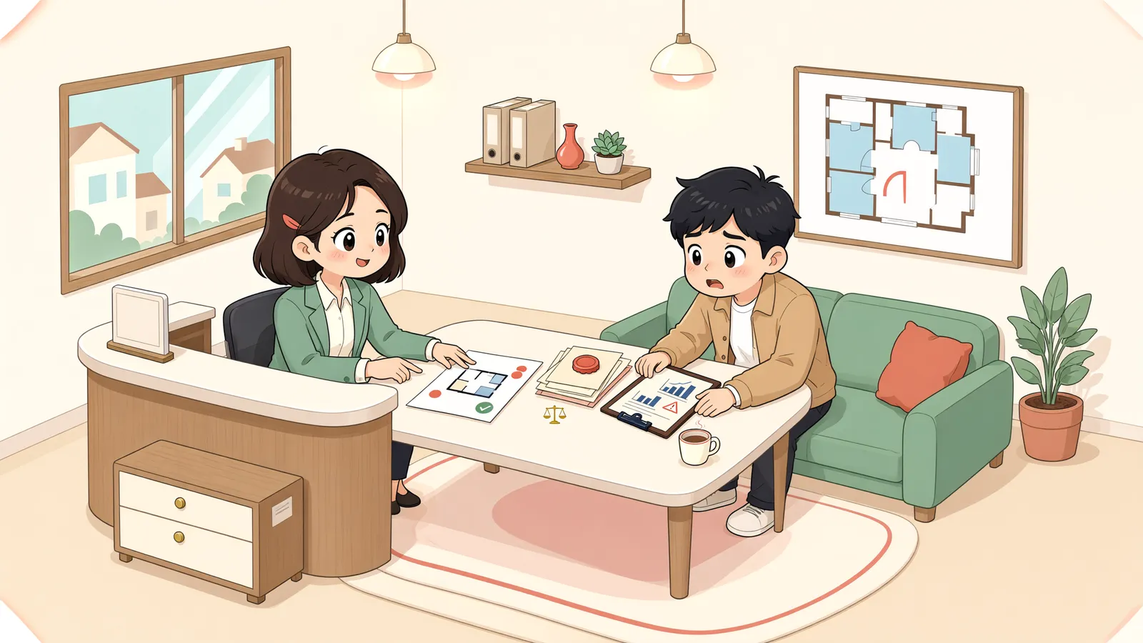 「송달을 막아 받은 판결, 강제집행도 그대로 허용될까」 상황을 그린 삽화