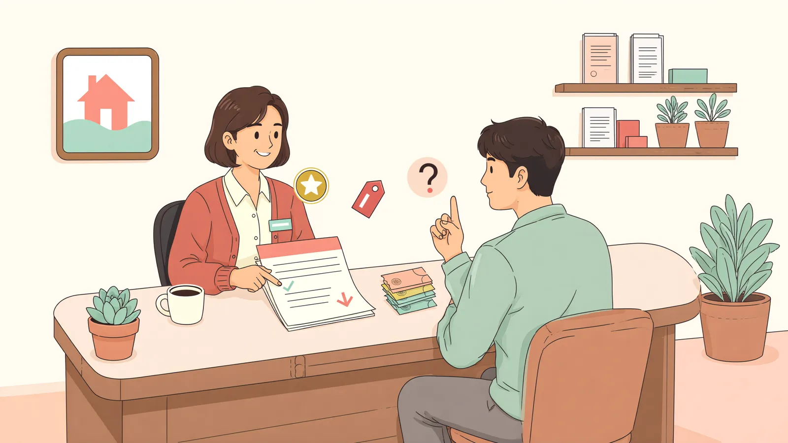 「적립 포인트로 깎아준 수리비, 부가세 신고에서는?」 상황을 그린 삽화