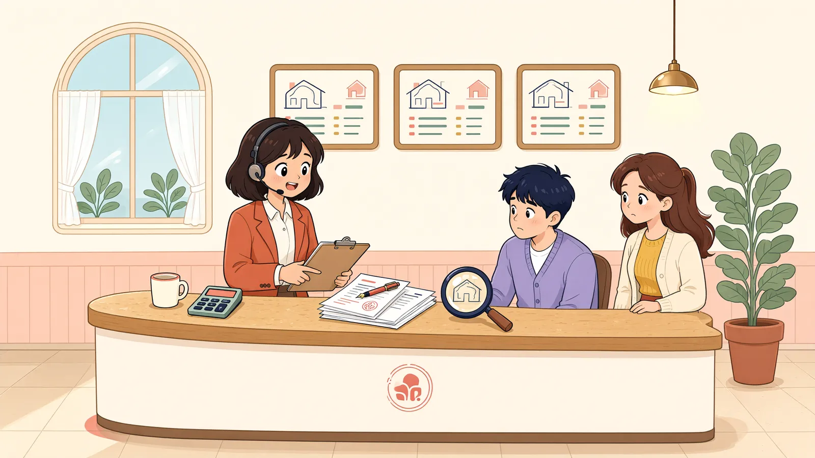 「땅 주인이 바뀌어도 임차인의 우선변제권은 남을까」 상황을 그린 삽화