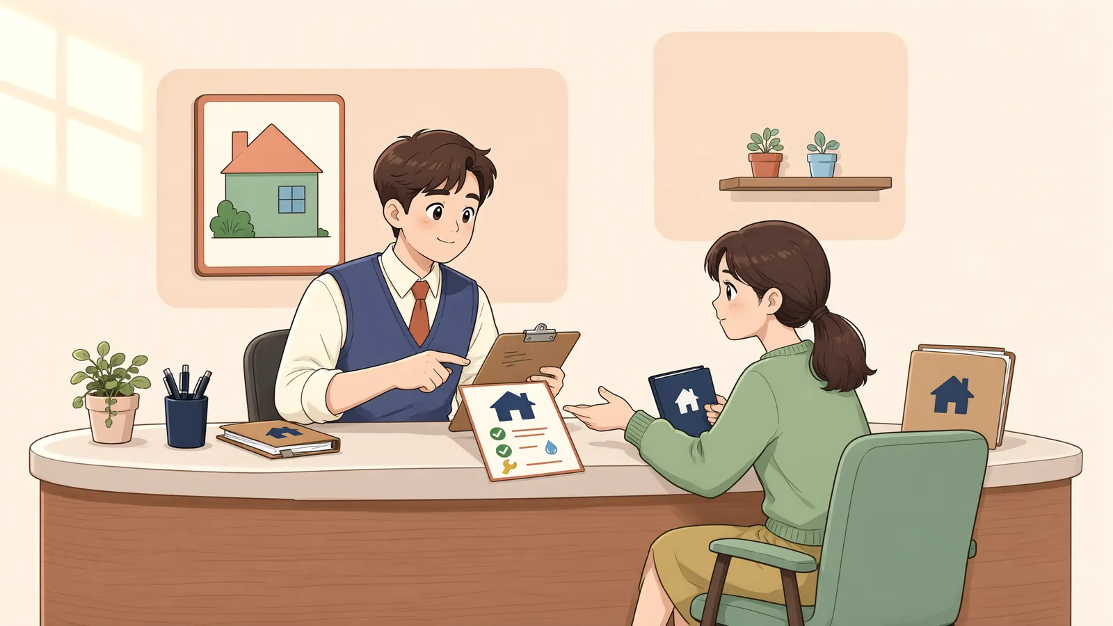 「누수 수리비, 임차인이 먼저 냈다면 돌려받을 수 있을까?」 상황을 그린 삽화