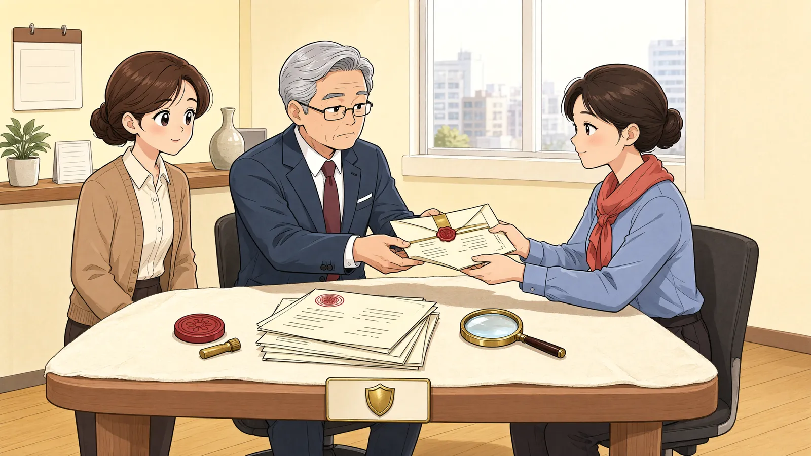 「가처분 보증금 회수권을 넘겨받은 채권자, 담보취소를 신청할 수 있을까」 상황을 그린 삽화