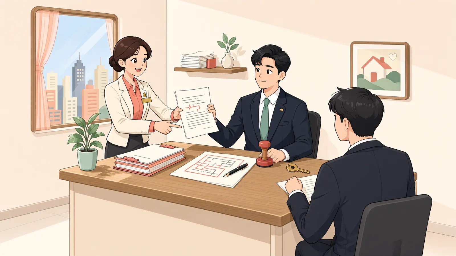 「채권을 넘겨받았다고 바로 추심할 수 있을까」 상황을 그린 삽화