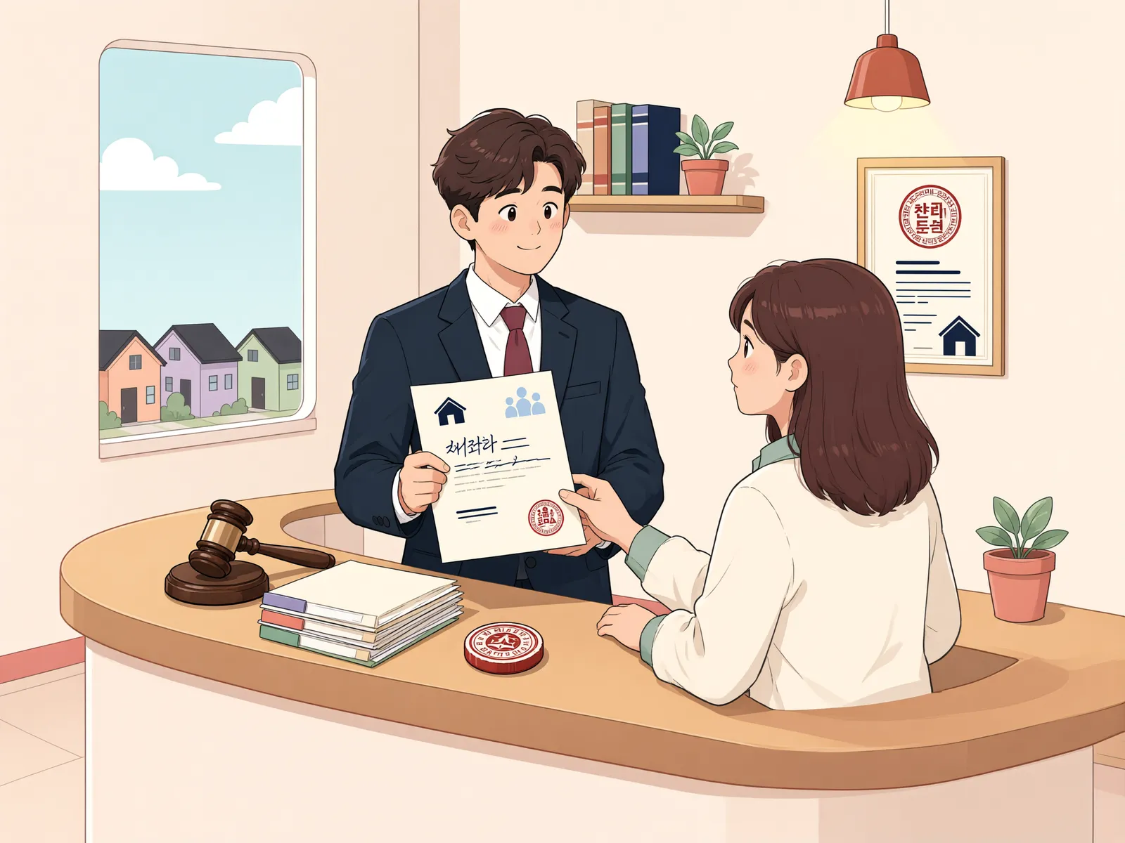 「상속포기했는데도 보증금 압류 통지가 왔다면」 상황을 그린 삽화