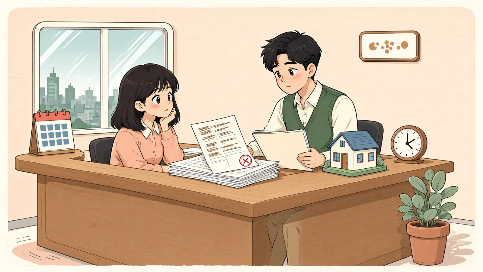 「23년 가꾼 과수원, 등기한 새 주인에게도 내 땅이라 할 수 있을까」 상황을 그린 삽화