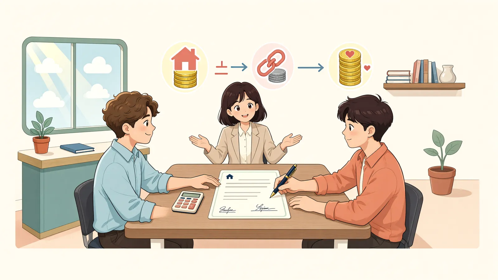 「담보대출을 빼고 잔금만 줬다면, 저당권소멸청구권도 사라질까?」 상황을 그린 삽화
