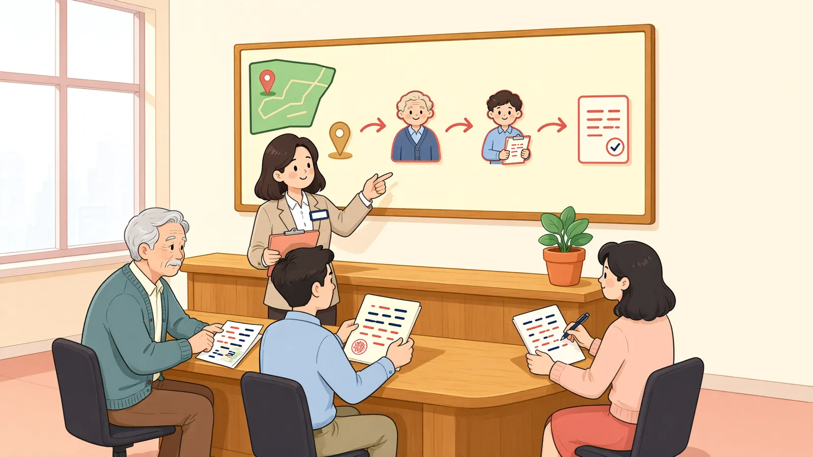 「20년을 채웠는데, 땅 주인이 바뀌었다면」 상황을 그린 삽화
