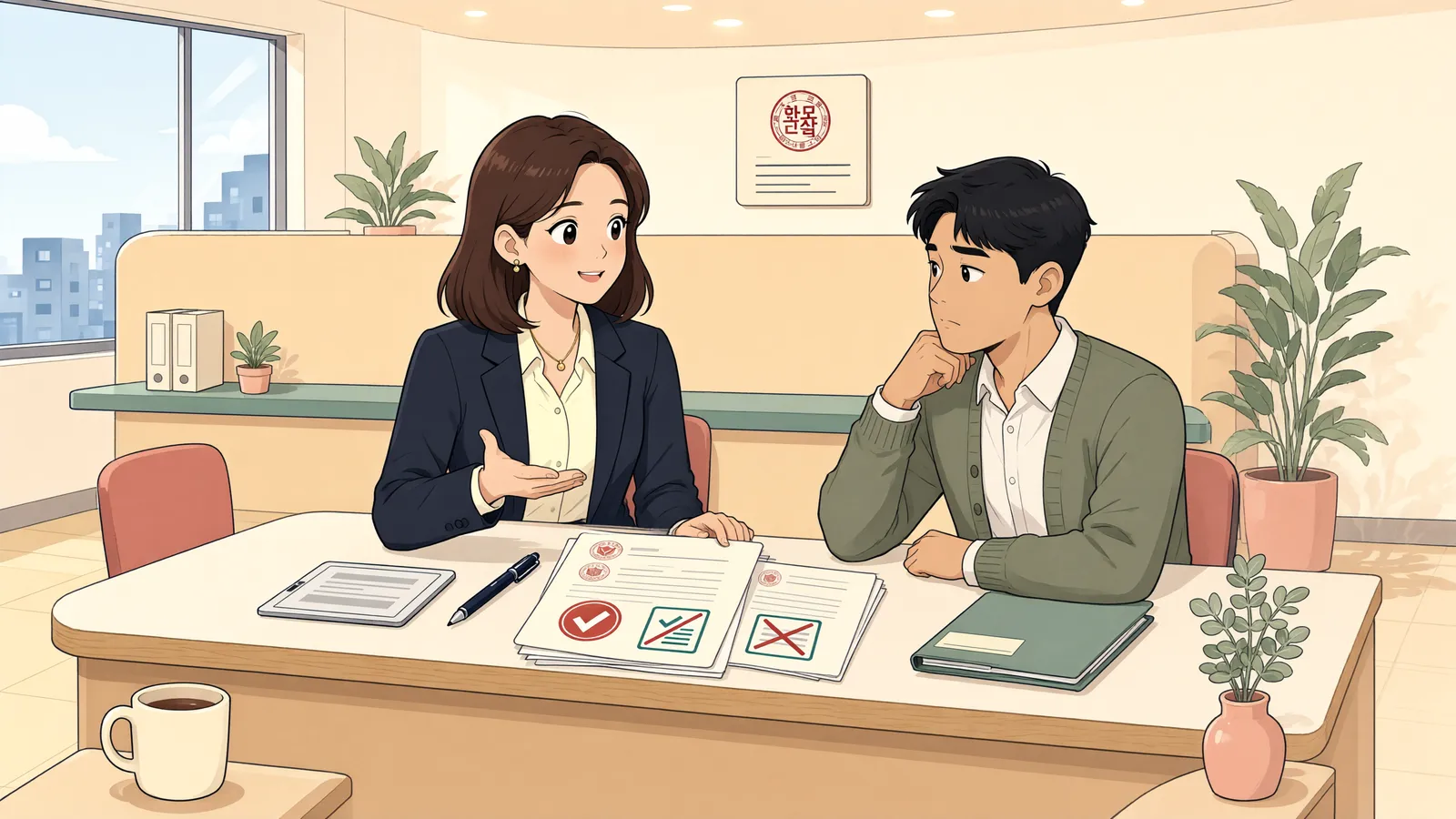 「담보취소결정 뒤에도 권리행사, 확정 전이라면 달라집니다」 상황을 그린 삽화
