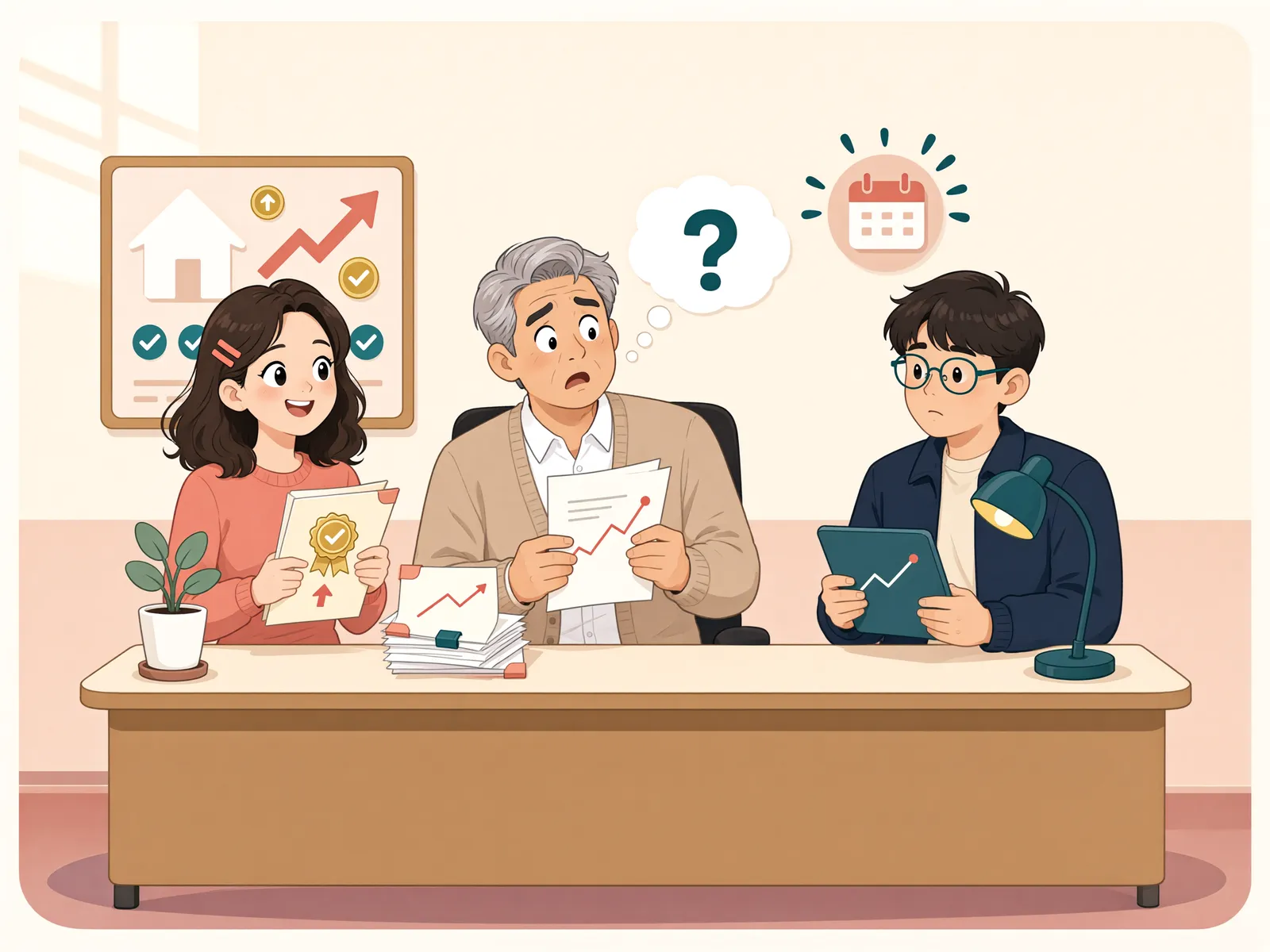 「경매가 코앞인데 유일한 집을 팔았다면, 사해행위일까?」 상황을 그린 삽화