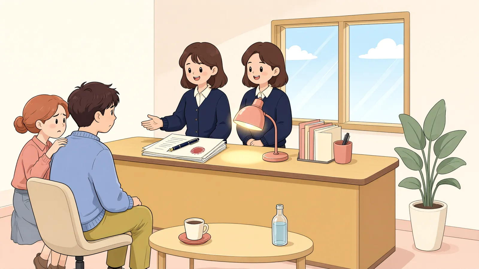 「가처분 뒤 등기한 매수인, 소유권을 지킬 수 있을까」 상황을 그린 삽화