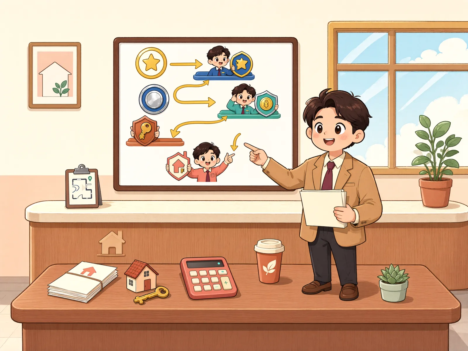 「근저당권을 나눠 대위변제했다면, 배당도 변제액 비율대로」 상황을 그린 삽화