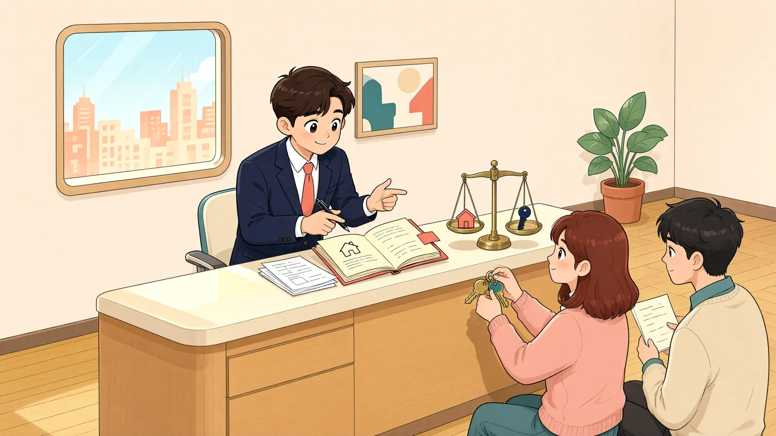 「취득 서류가 없어도 지자체의 점유취득시효가 인정될까」 상황을 그린 삽화