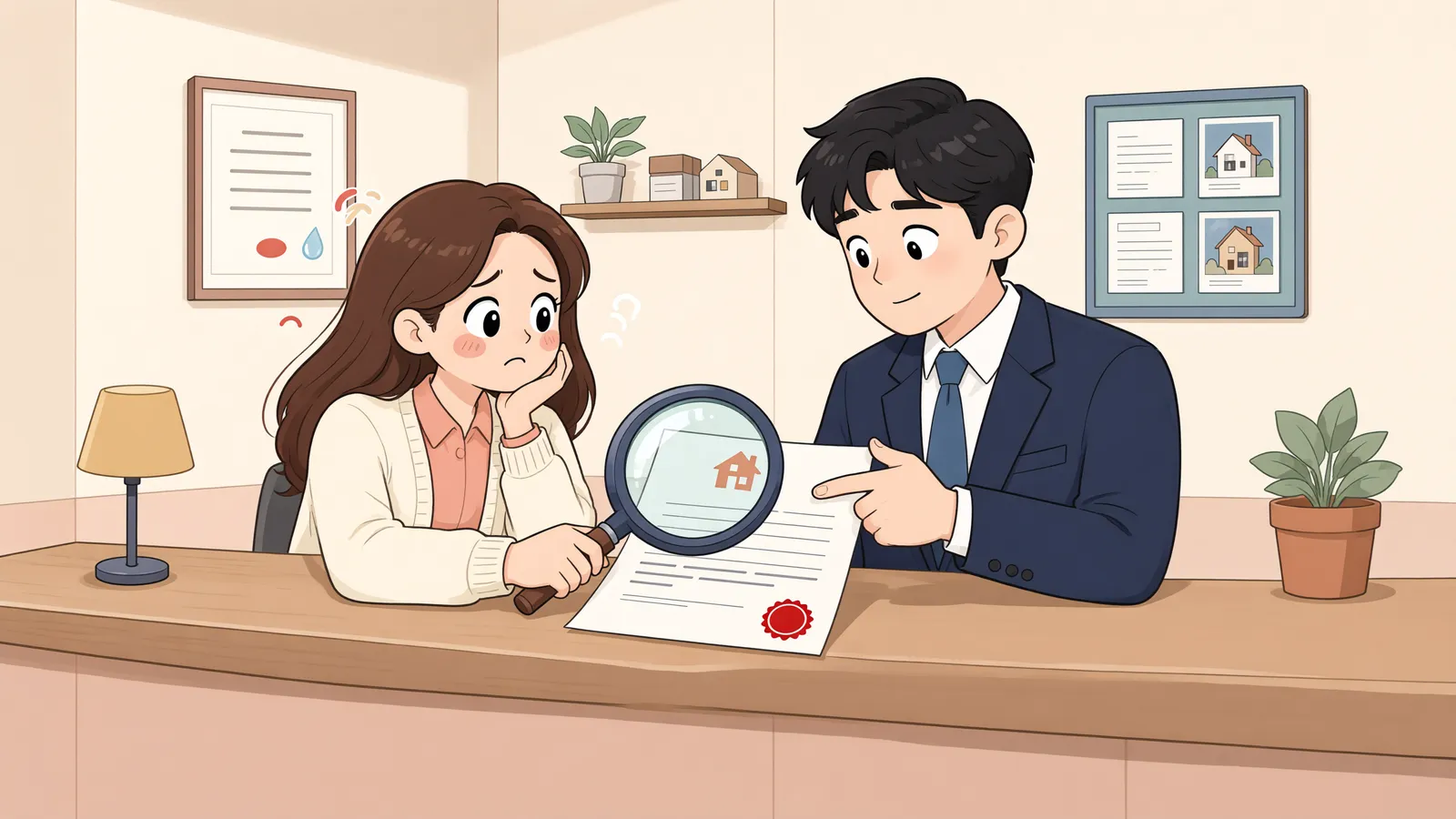 「보관을 맡긴 반죽기가 팔렸다면, 선의의 매수인에게 돌려받을 수 있을까」 상황을 그린 삽화