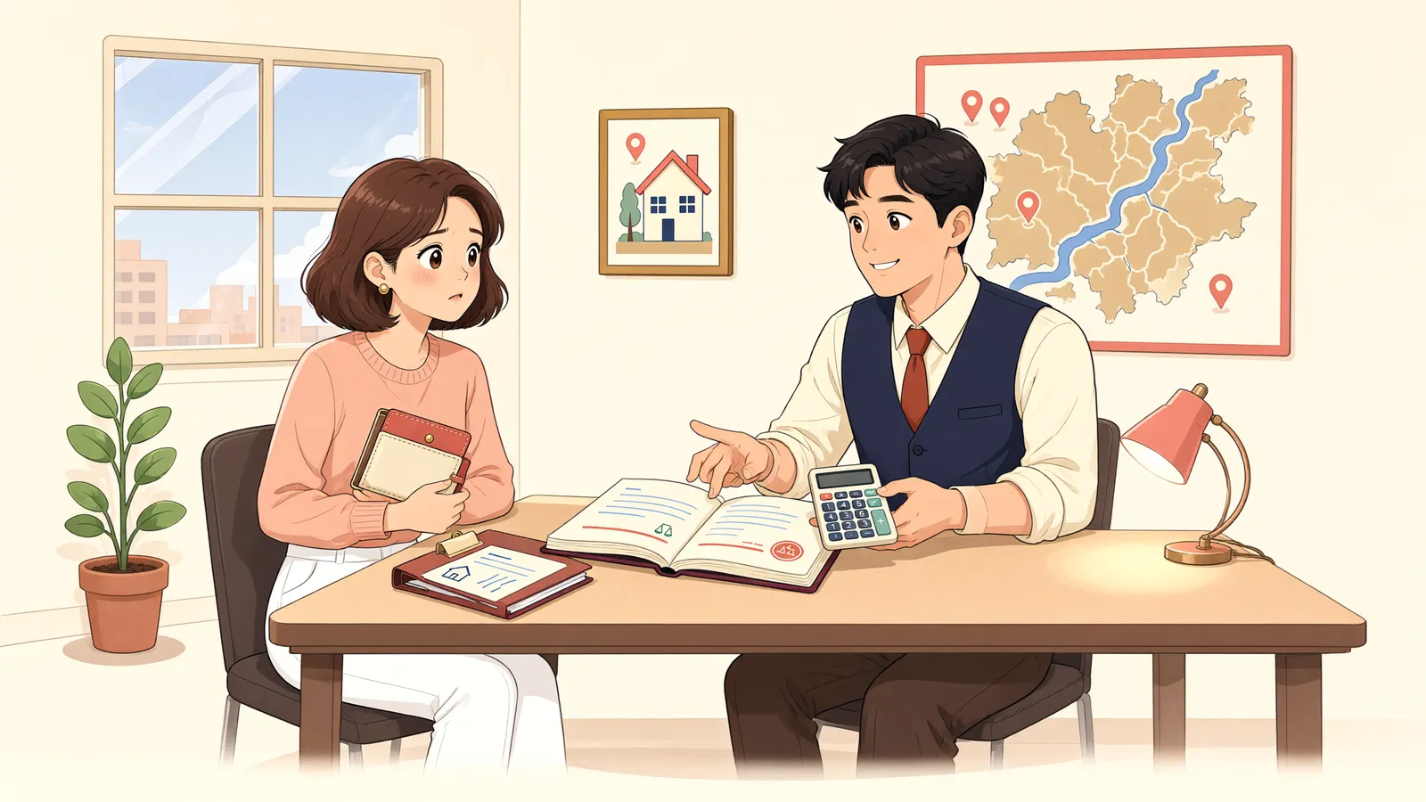 「압류한 예금, 150만 원을 넘는다는 증명은 누가 할까?」 상황을 그린 삽화