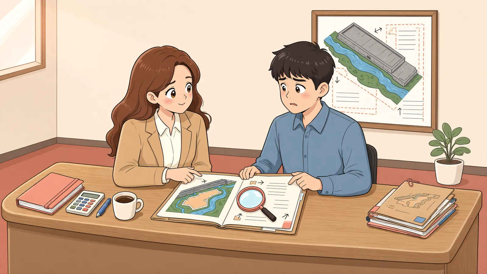 「복개부지 점유권을 넘겨받았는데, 취득세까지 내야 할까요?」 상황을 그린 삽화