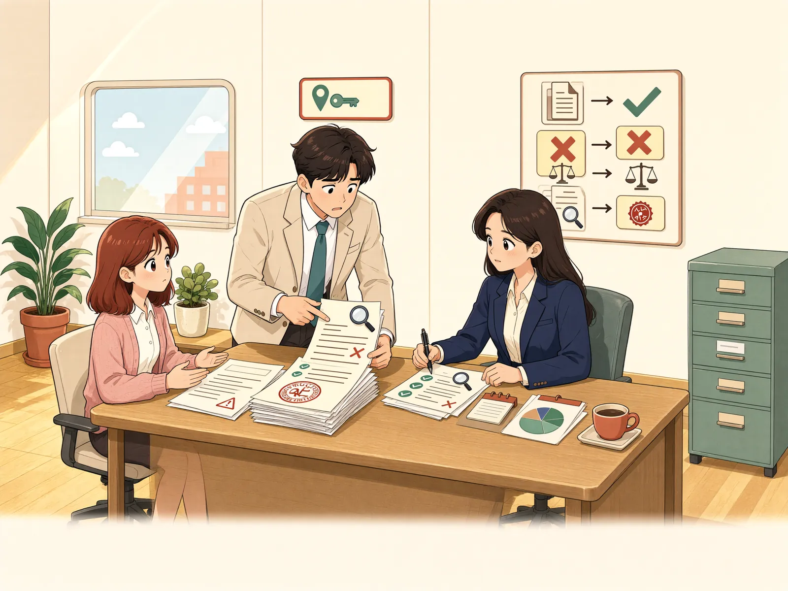「추심금 소송의 소장, 보험계약 해지 의사도 담길까」 상황을 그린 삽화