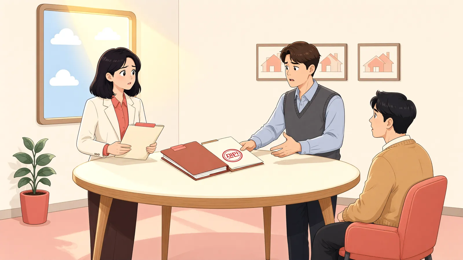 「최고가 입찰이 불허되면 차순위자에게 기회가 올까」 상황을 그린 삽화