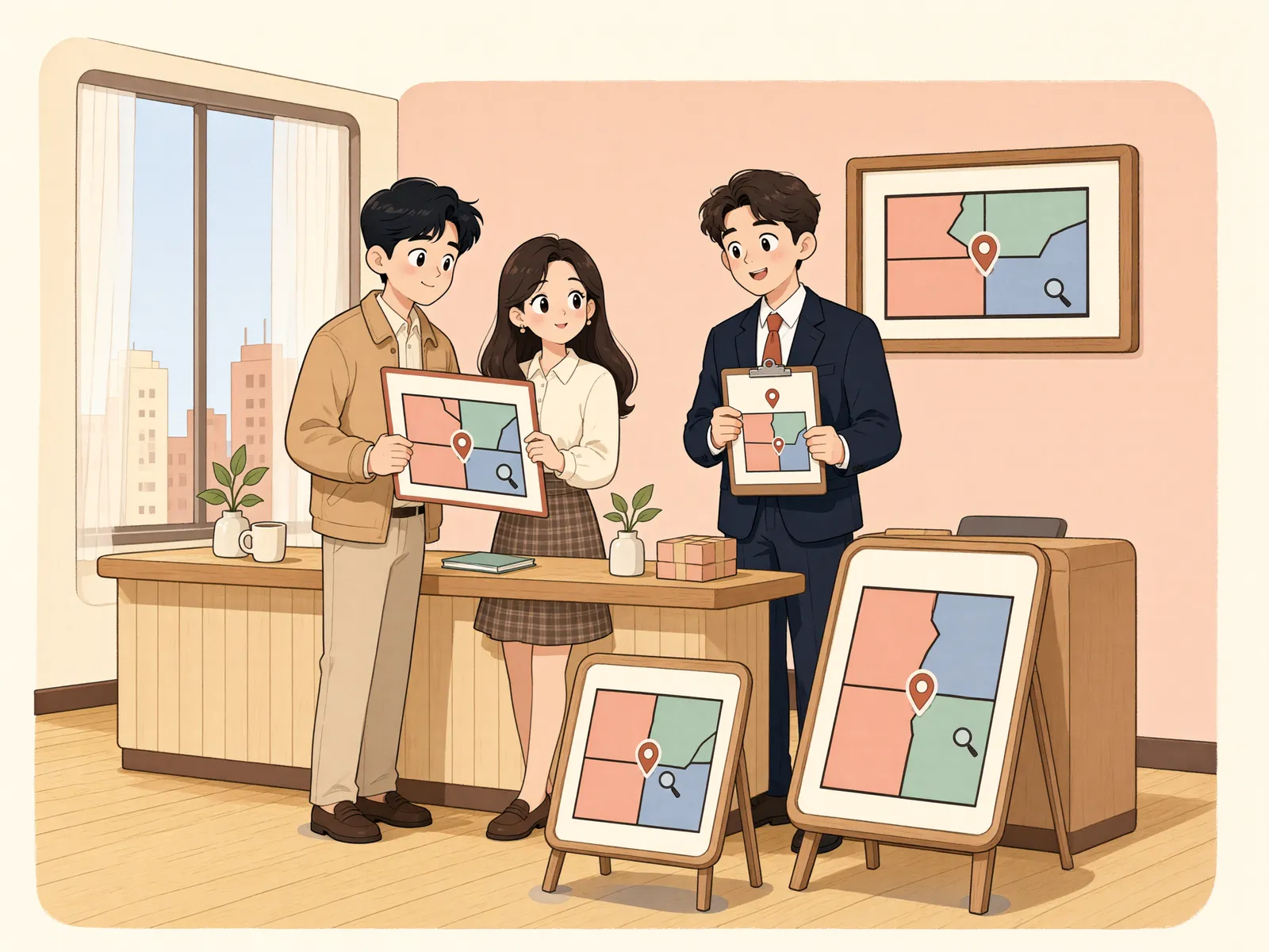 「20년 넘게 내 땅인 줄 알았던 경계 안쪽, 등기는 누구에게 청구할까」 상황을 그린 삽화