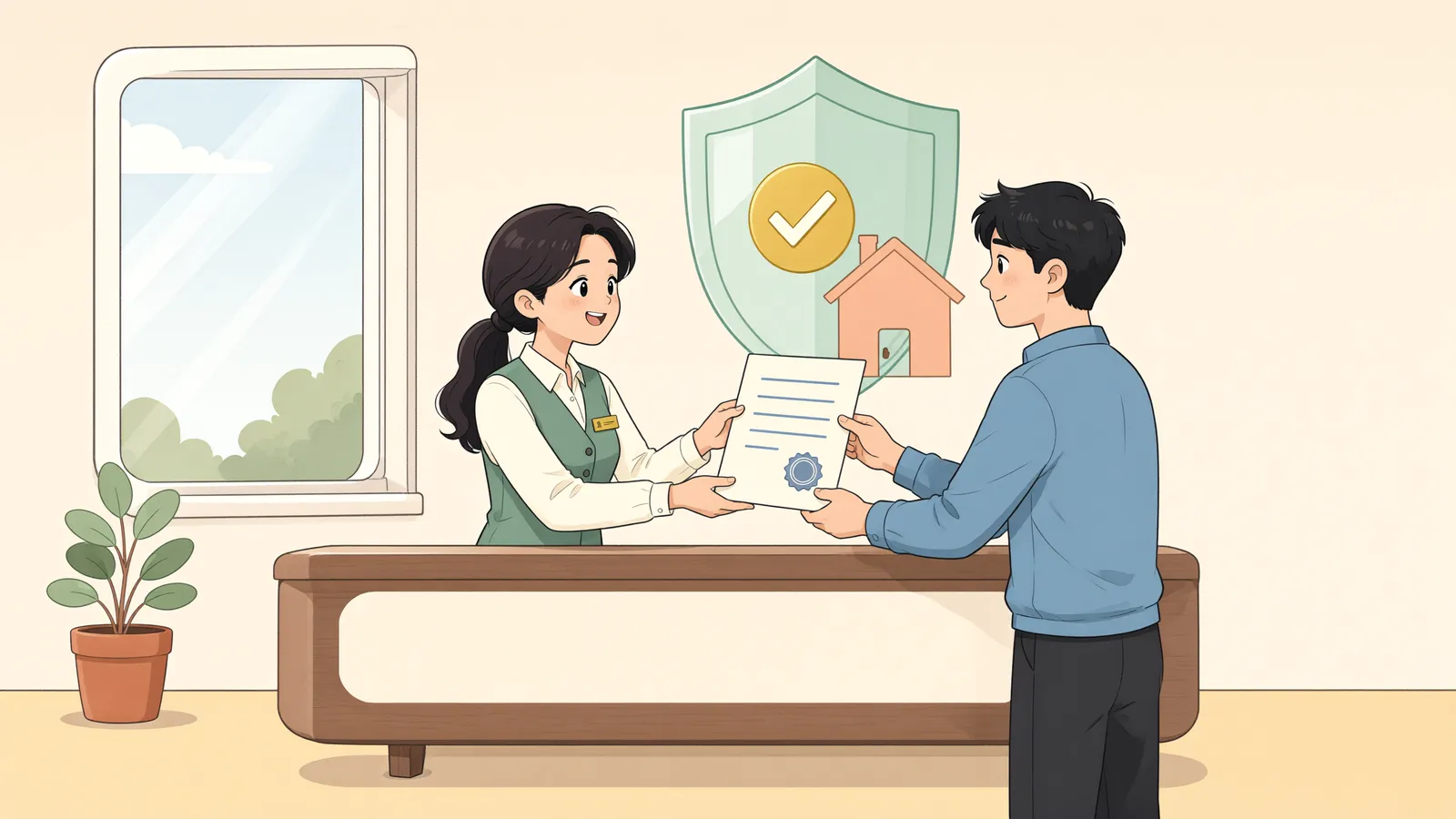 「개시결정으로 가압류가 바로 풀릴까?」 상황을 그린 삽화