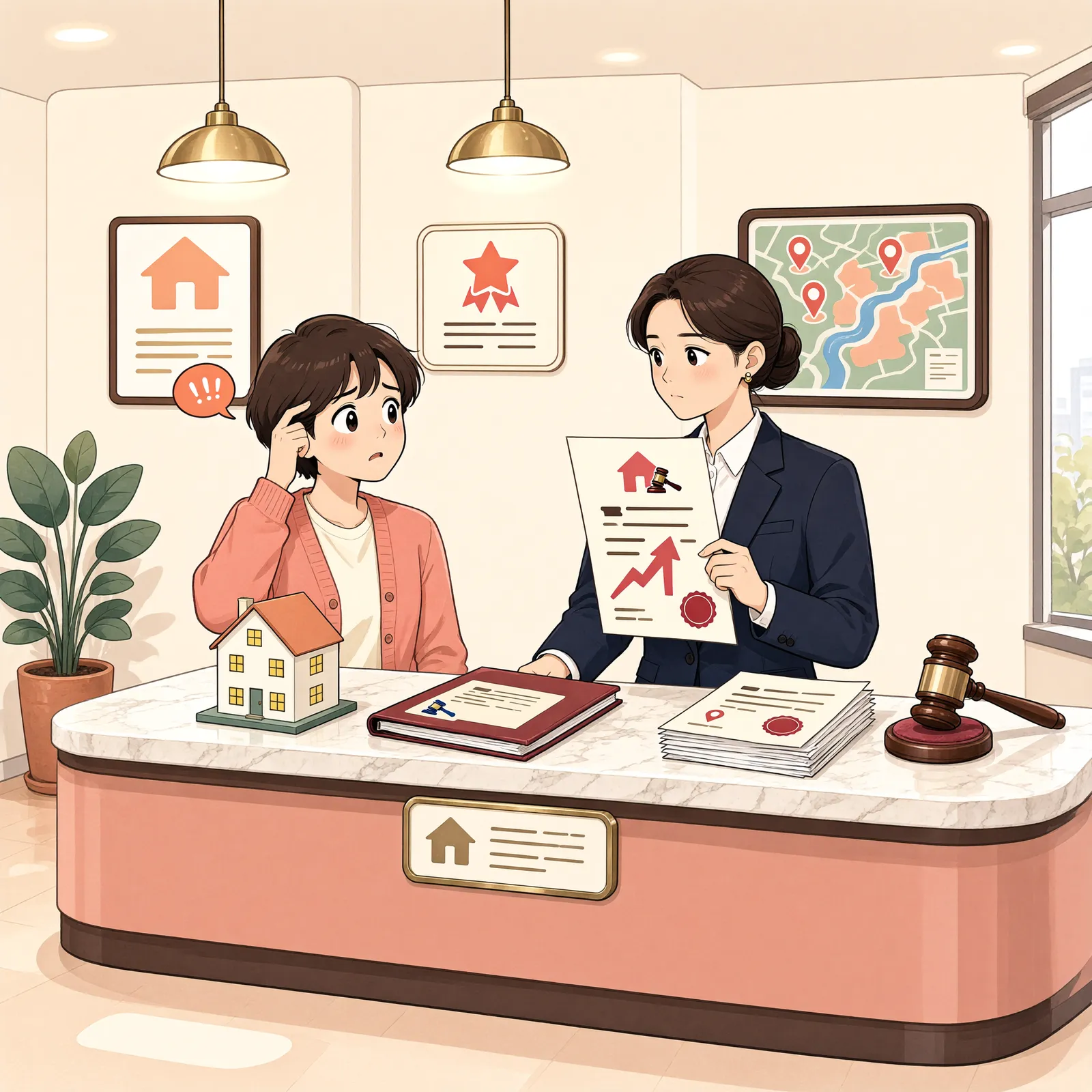 「없는 월세채권을 전부명령으로 넘겼다면, 즉시항고로 다툴 수 있을까」 상황을 그린 삽화
