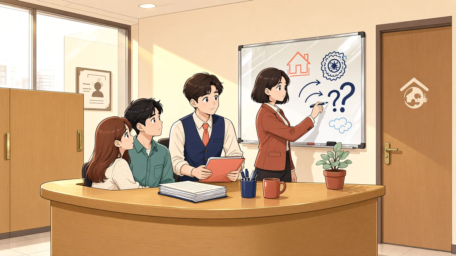 「본안소송이 취하간주되면 가압류도 풀릴까?」 상황을 그린 삽화