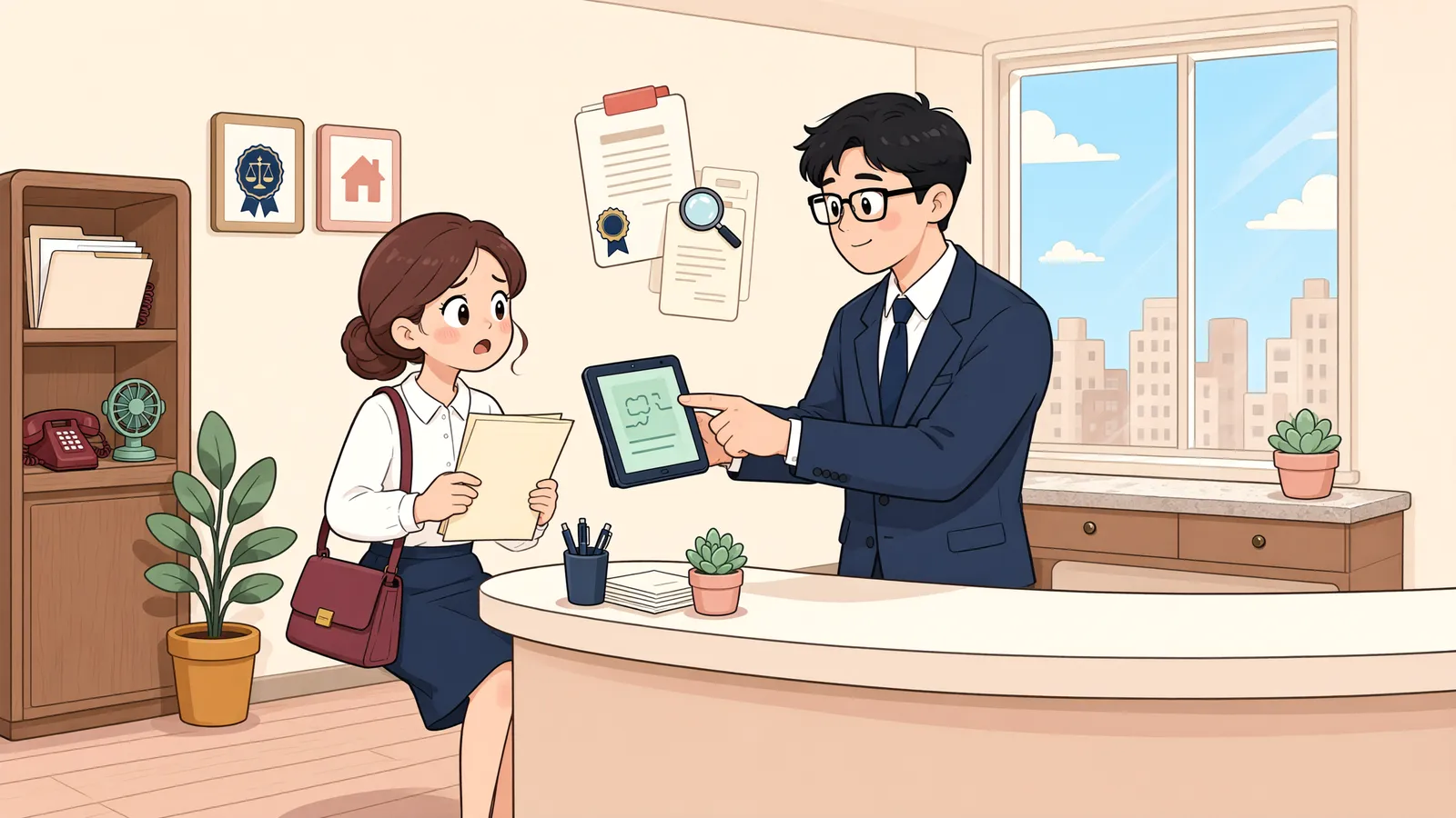 「먼저 소송을 낸 사람만 청구할 수 있을까」 상황을 그린 삽화