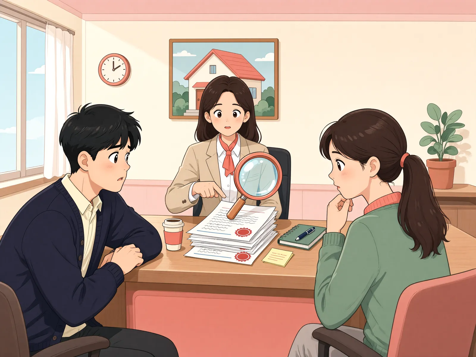 「경매정지 결정을 받았는데 알리지 않았다면, 말소청구는 신의칙 위반일까」 상황을 그린 삽화