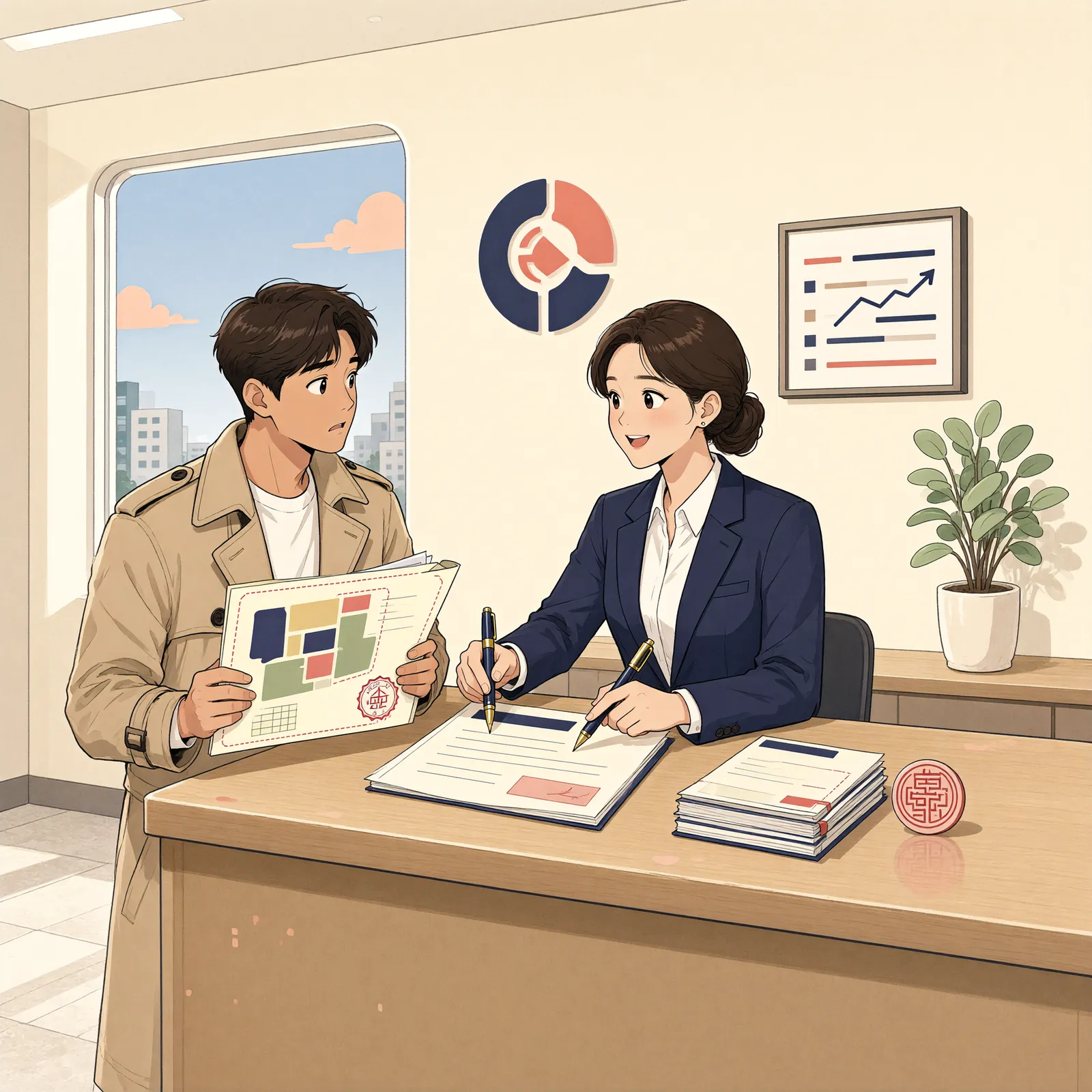 「국유지에서 20년 농사, 내 땅이 될 수 있을까?」 상황을 그린 삽화