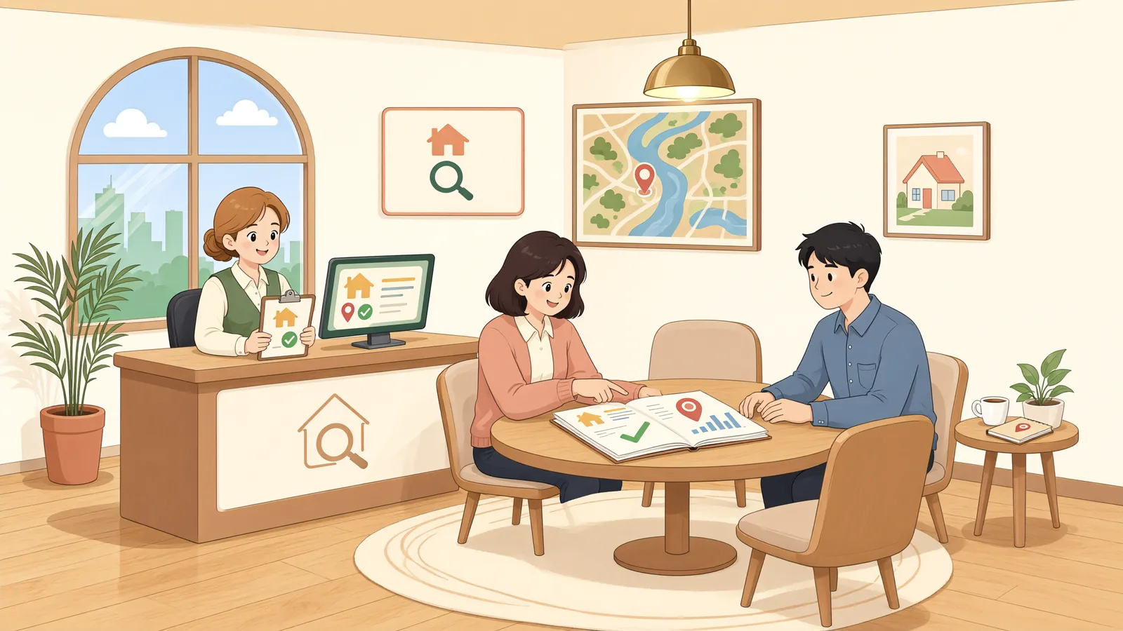 「재산목록이 빈약하다면, 집행을 멈추기 전에」 상황을 그린 삽화