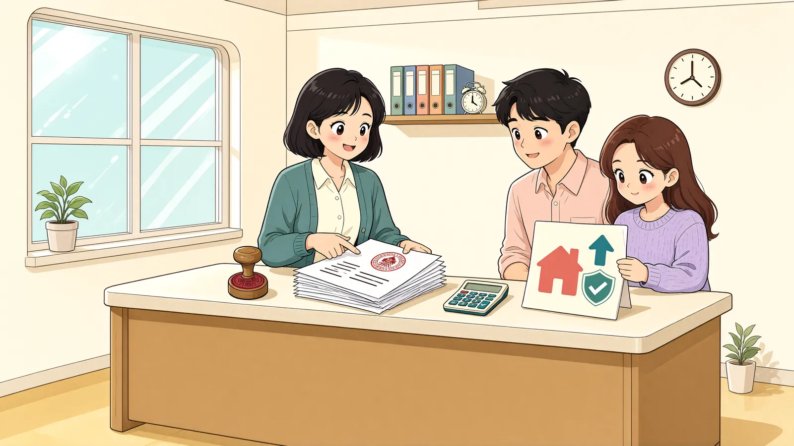 「보증금 못 받은 채 이사해야 한다면, 먼저 확인할 한 가지」 상황을 그린 삽화