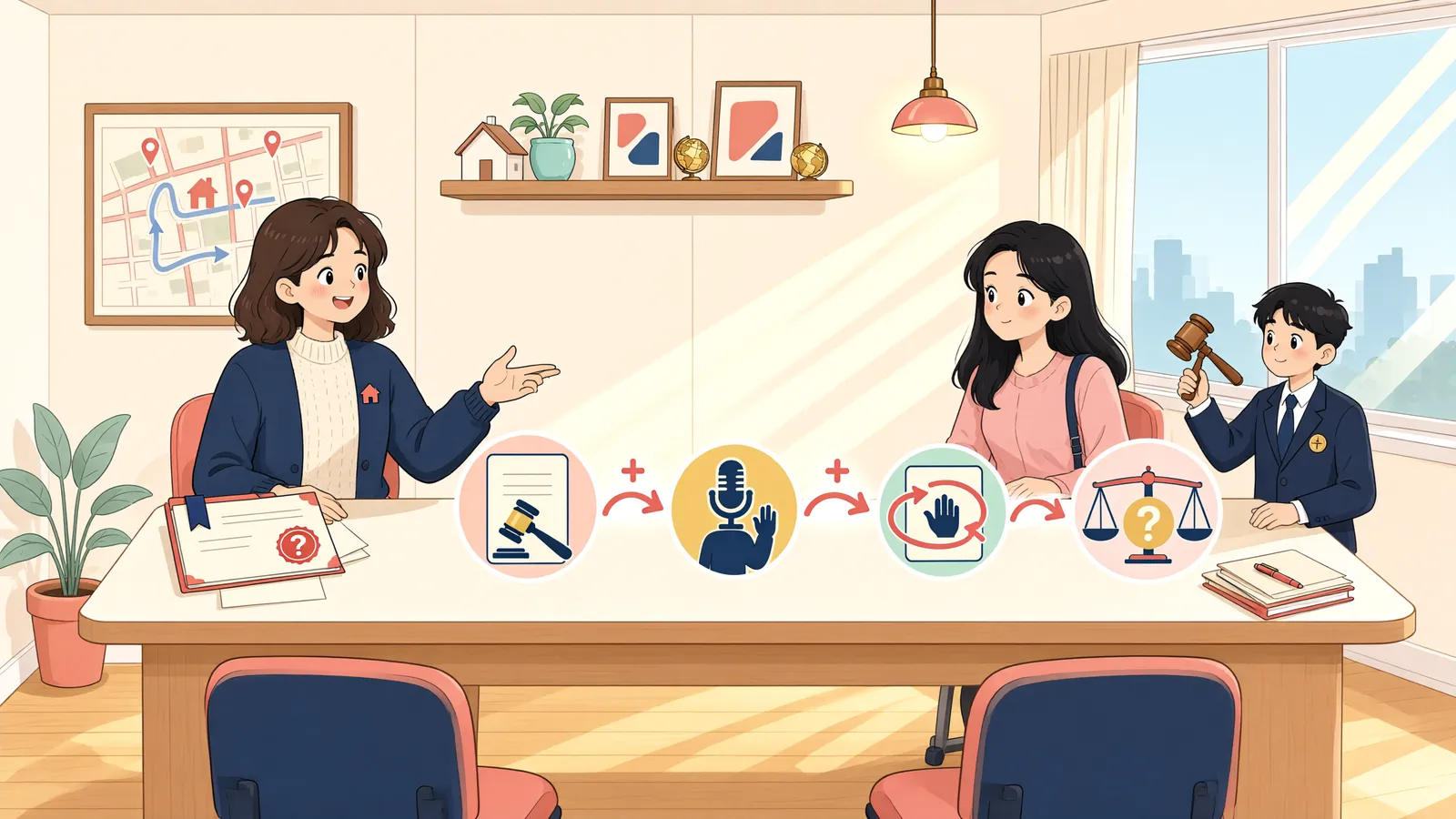 「확정판결 뒤에도 청구이의의 소를 낼 수 있을까」 상황을 그린 삽화
