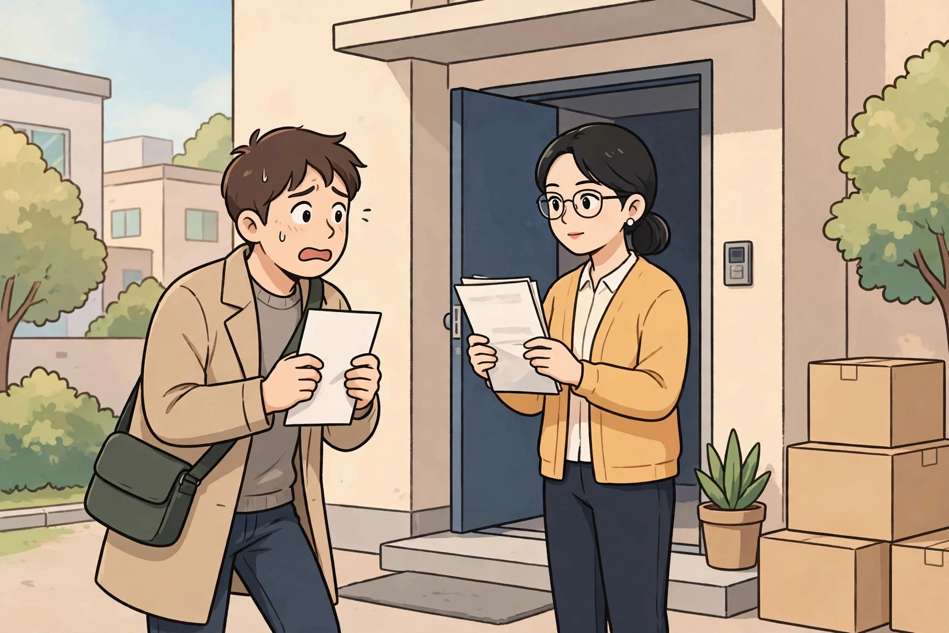 「경매대금은 냈는데, 선순위 근저당이 사라졌다」 상황을 그린 삽화