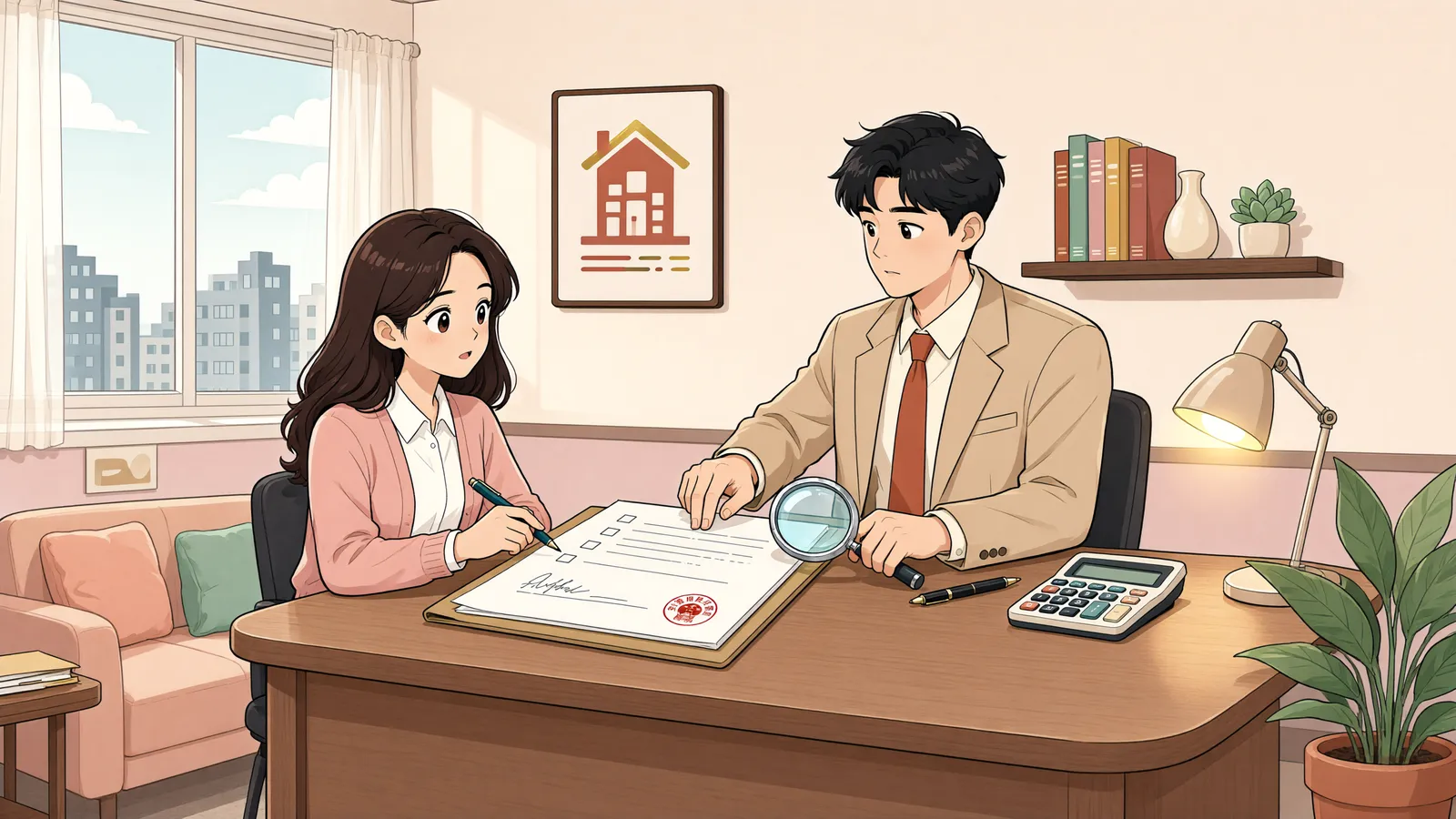 「상속받은 재산보다 빚이 많다면, 상속재산 파산은 어떻게 신청할까」 상황을 그린 삽화