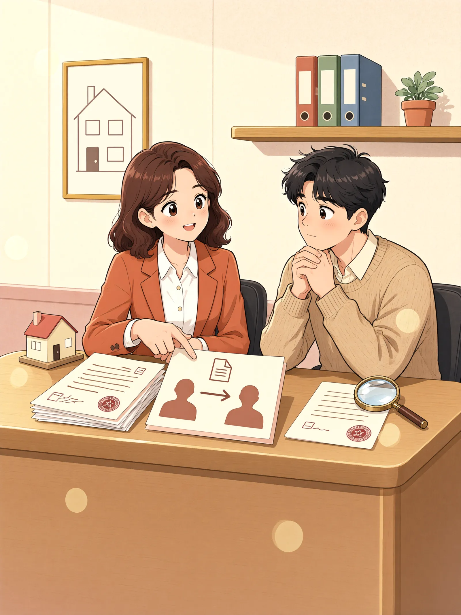 「땅을 샀는데 가등기는 그대로라면」 상황을 그린 삽화
