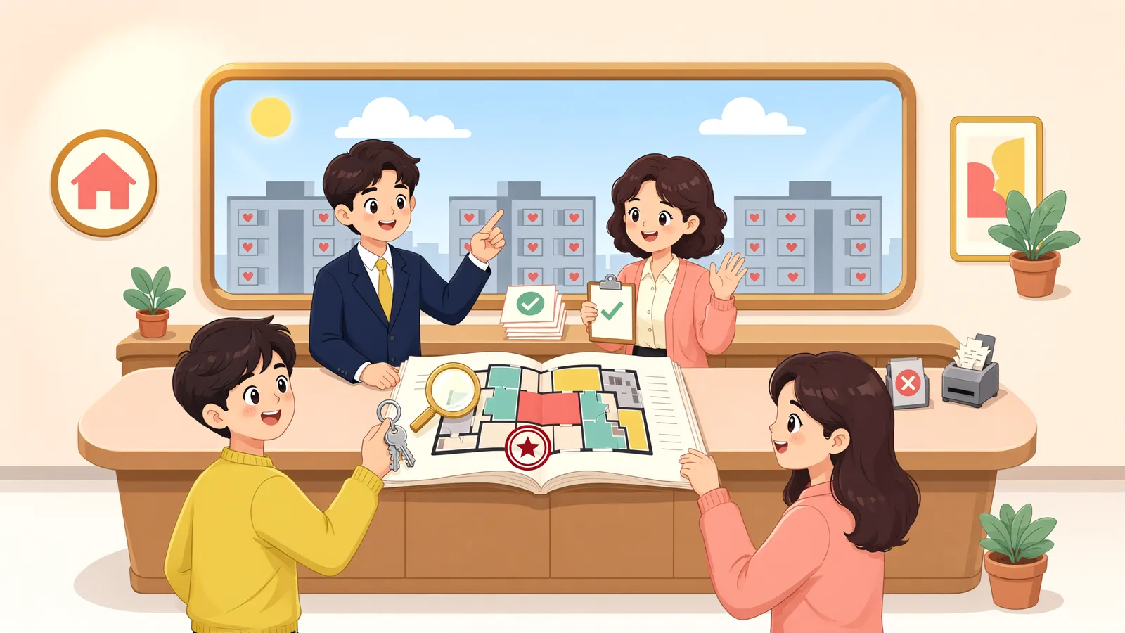「분양계약으로 생긴 구분소유권, 나중에 없앨 수 있을까?」 상황을 그린 삽화