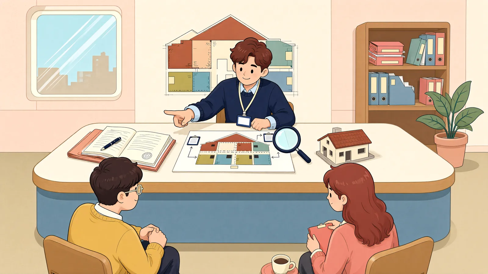 「층수 빠진 전입신고, 대항력도 빠질까?」 상황을 그린 삽화