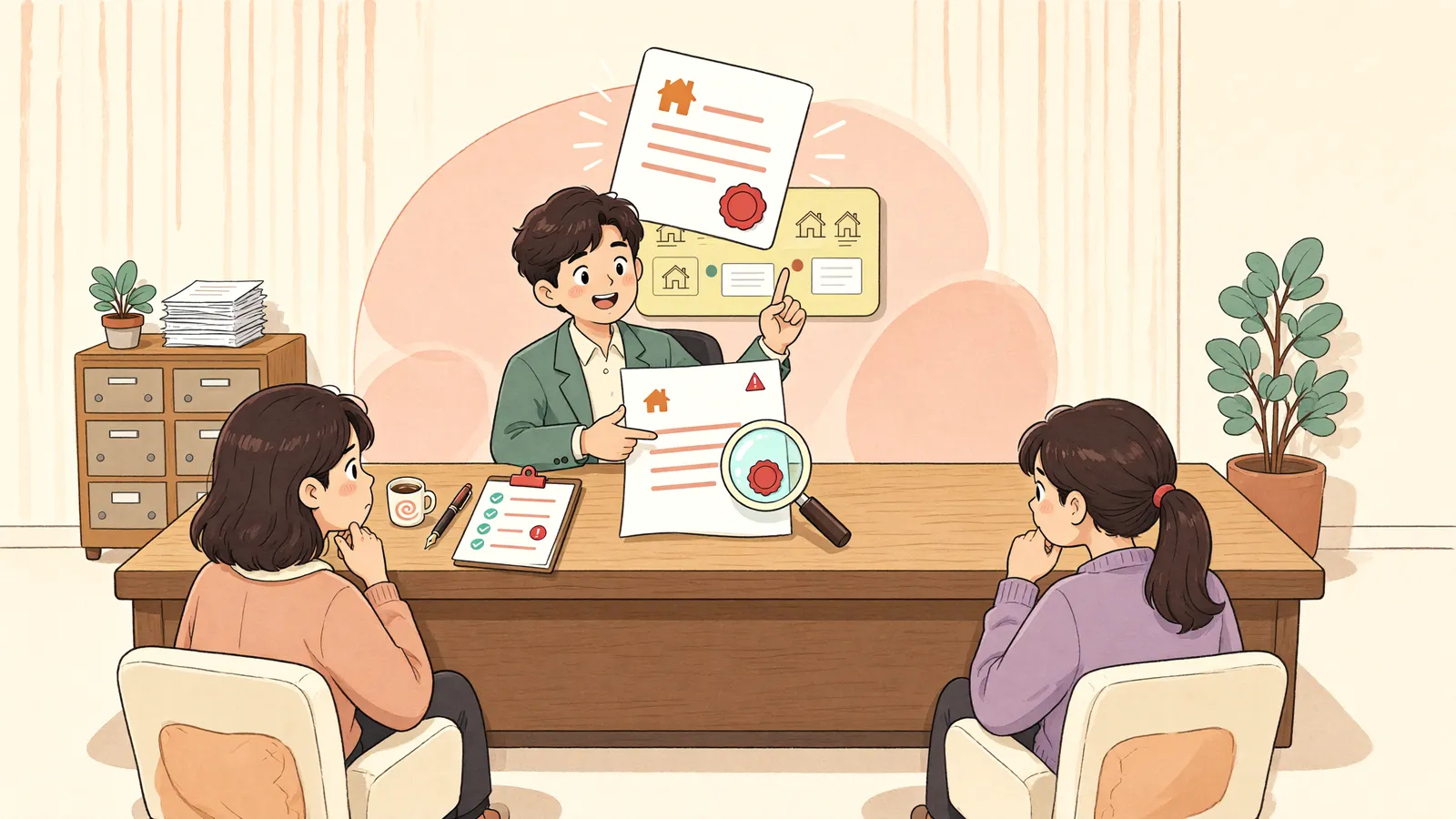「회사가 흔들릴 때, 사무실부터 가압류할 수 있을까」 상황을 그린 삽화
