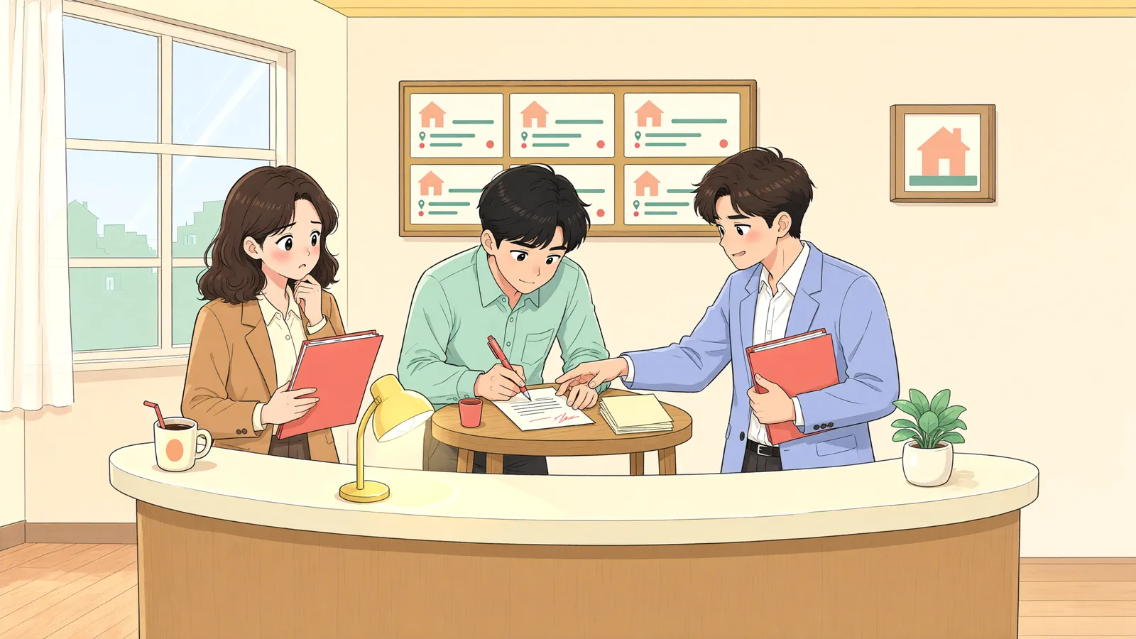 「매수인이 대신 갚기로 한 빚, 채권자가 직접 움직일 수 있을까」 상황을 그린 삽화