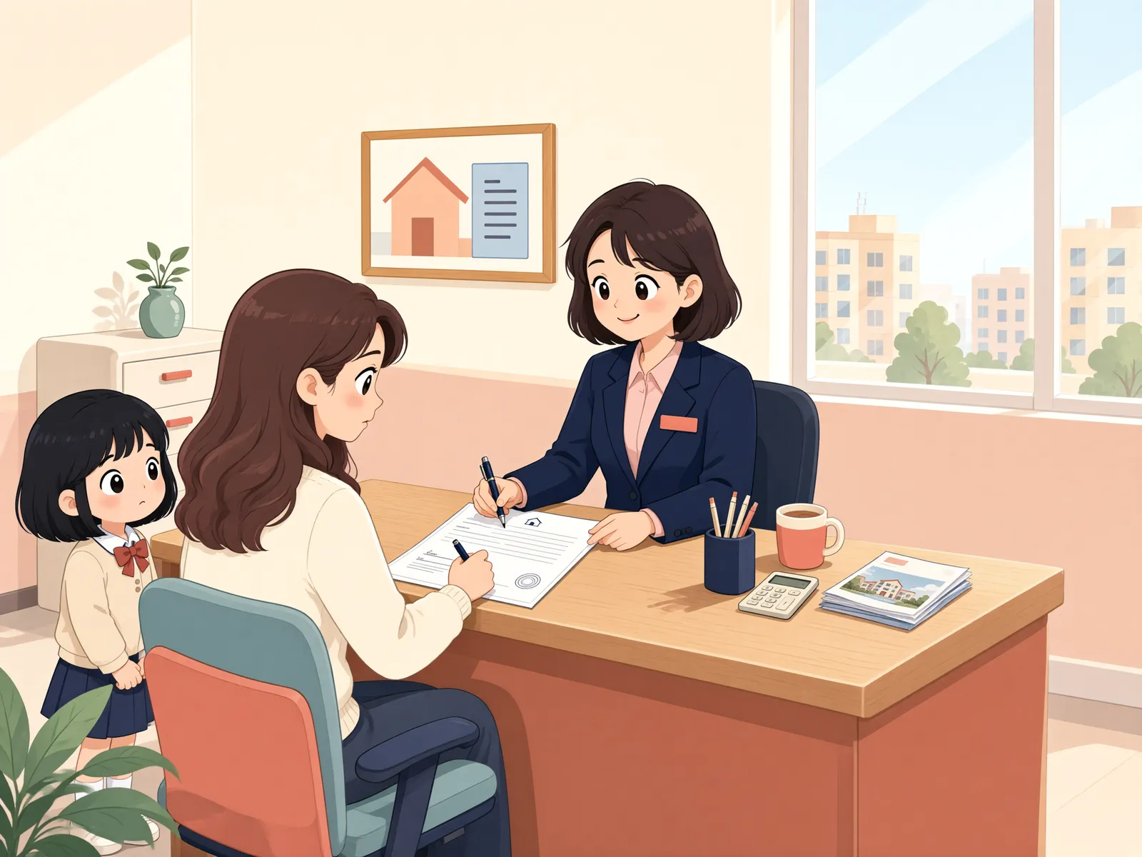 「미성년자 명의 임대차, 아이가 직접 살아도 대항력이 생길까?」 상황을 그린 삽화