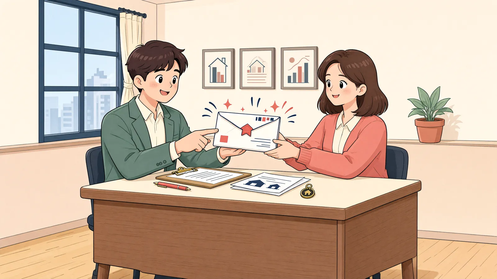 「공사비를 더 달라며 멈춘 공사, 내용증명부터 보내야 할까?」 상황을 그린 삽화