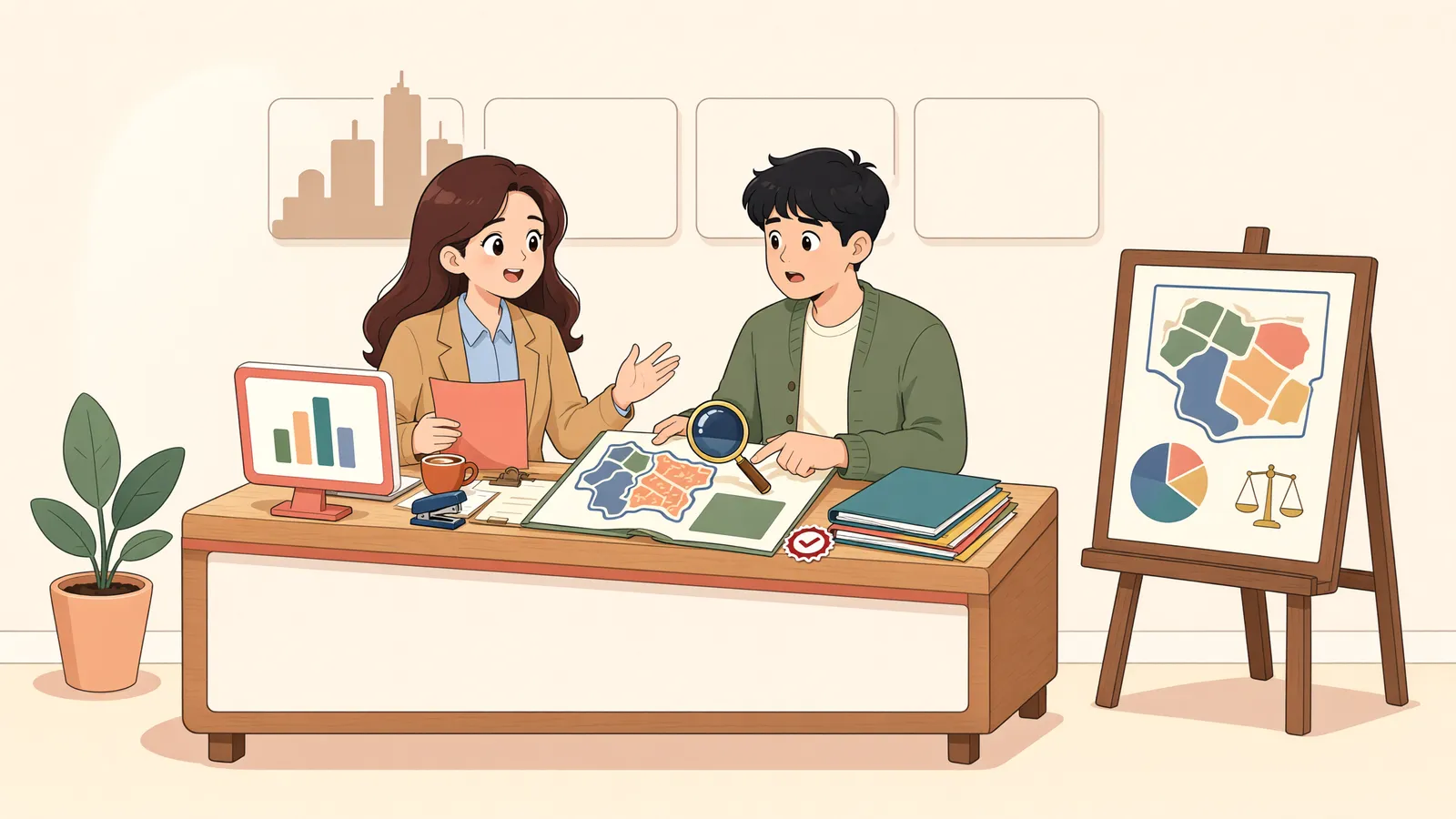 「옆 땅은 더 받았다는데…보상선례가 내 보상액을 바꿀까」 상황을 그린 삽화