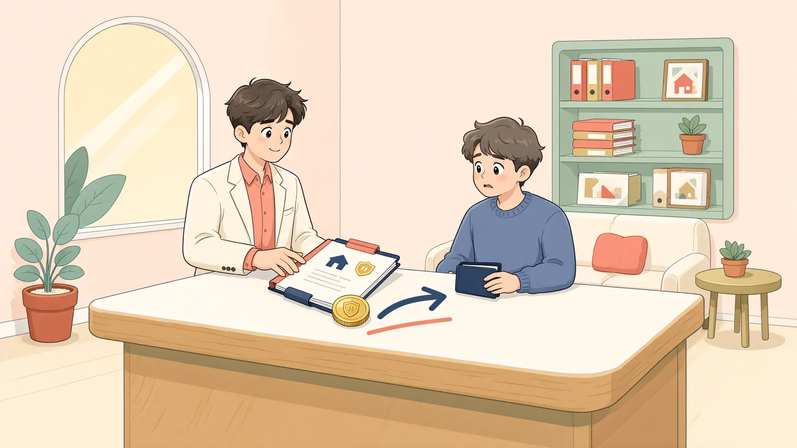 「가압류가 각하됐다면, 납부한 세금은 돌려받을 수 있을까?」 상황을 그린 삽화