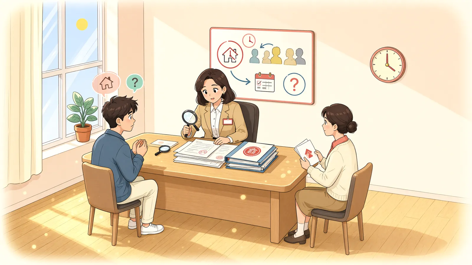 「전세권을 넘겼는데, 채권자가 먼저 압류했다면」 상황을 그린 삽화