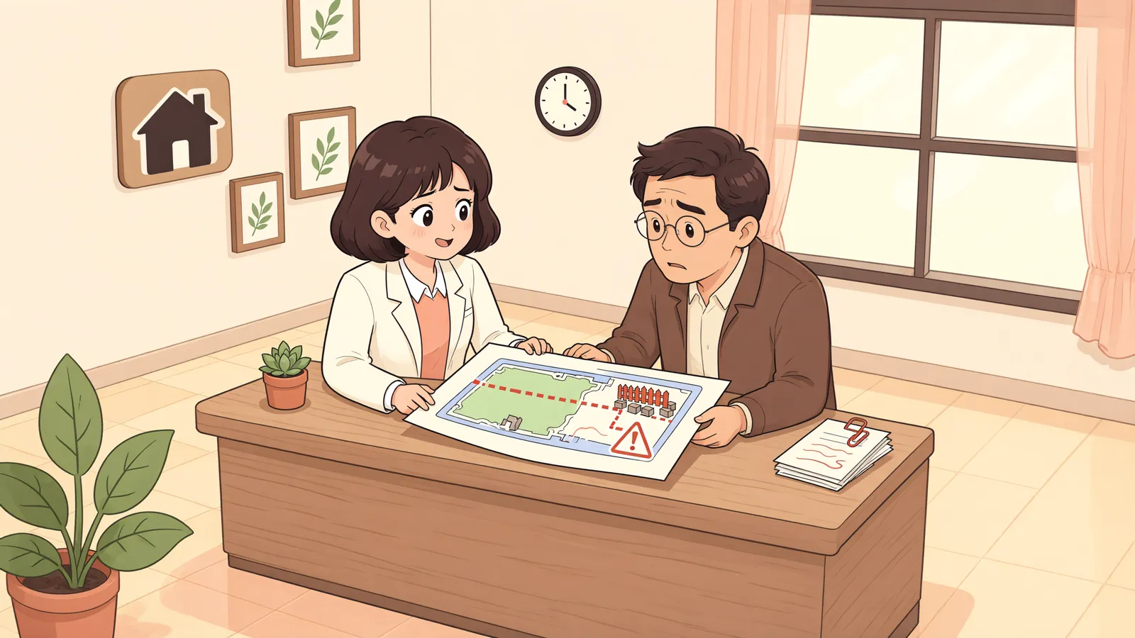 「아직 생기지 않은 침해와 이미 끝난 손해」 상황을 그린 삽화