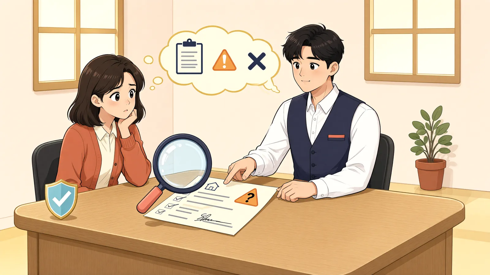 「채권자목록의 ‘이름 한 글자’가 면책을 가를 때」 상황을 그린 삽화